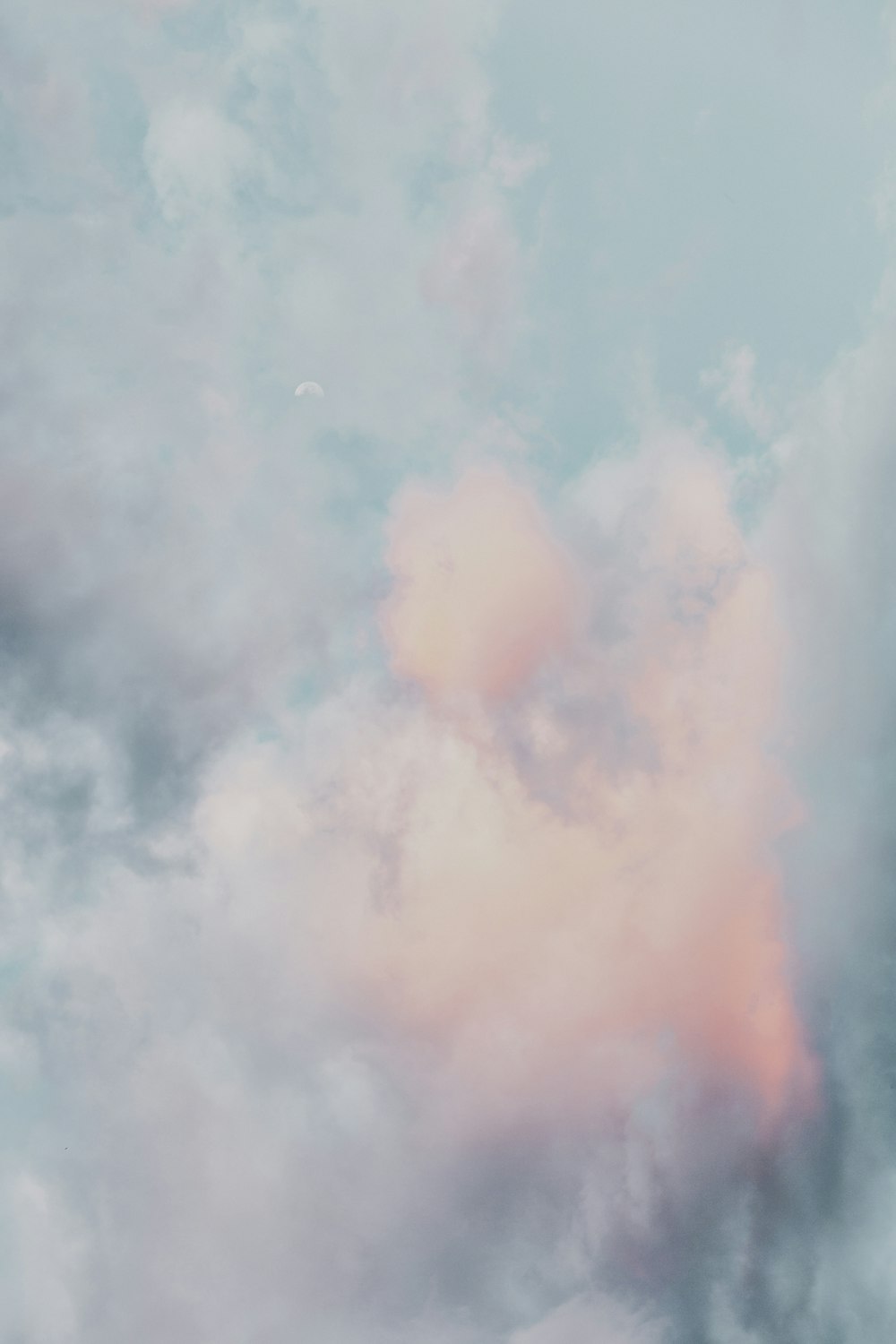 low angle photography of white clouds