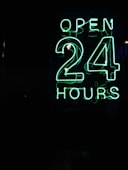 green neon sing