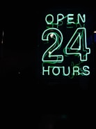 green neon sing
