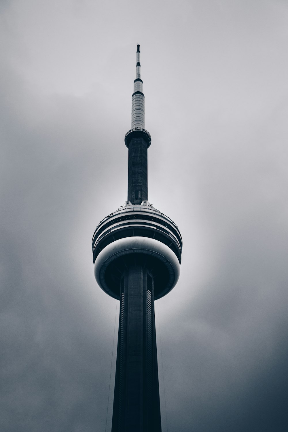 low-angle photo of CN tower