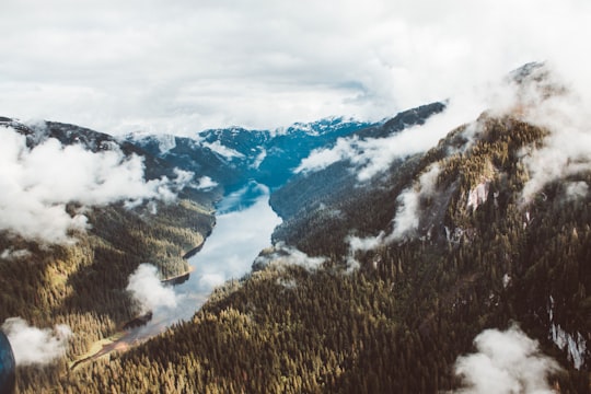 scenery of a river between mountains in Ketchikan United States