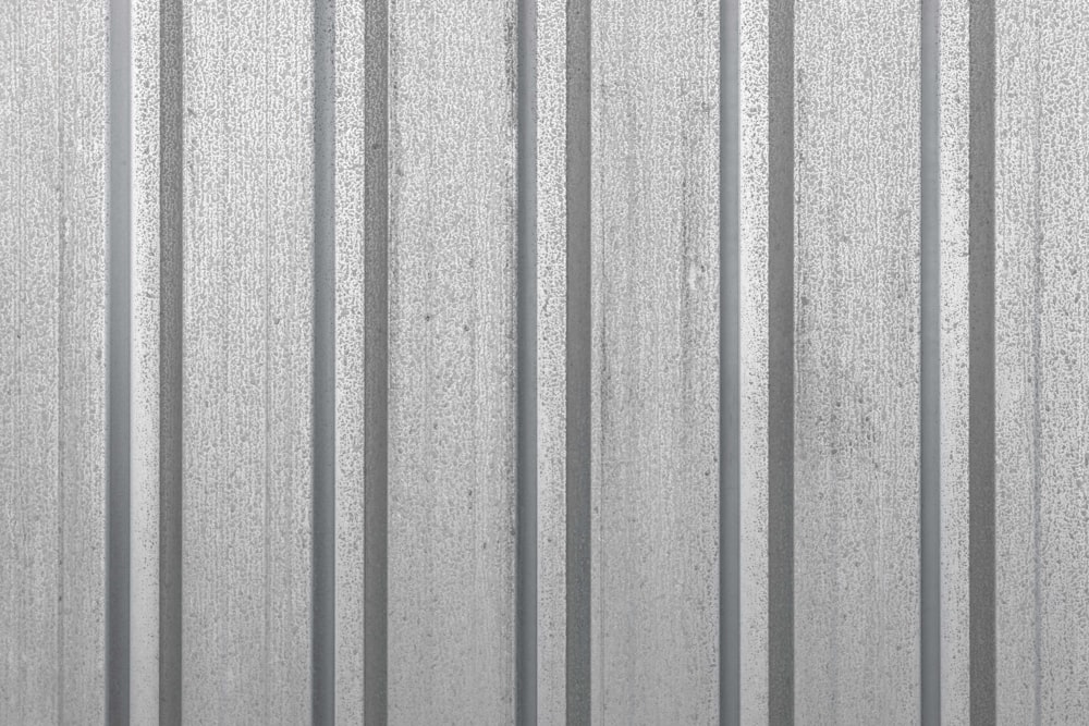 gray corrugated metal sheey
