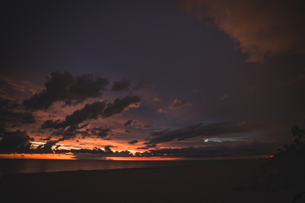 landscape photography of clouds