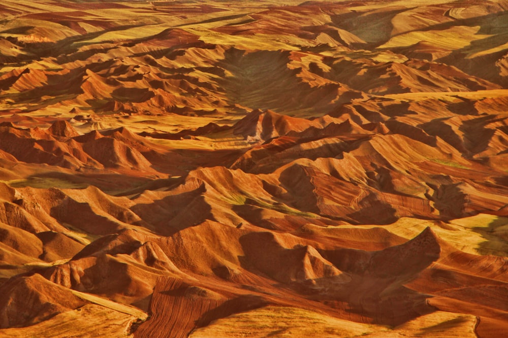 Foto aérea desierto