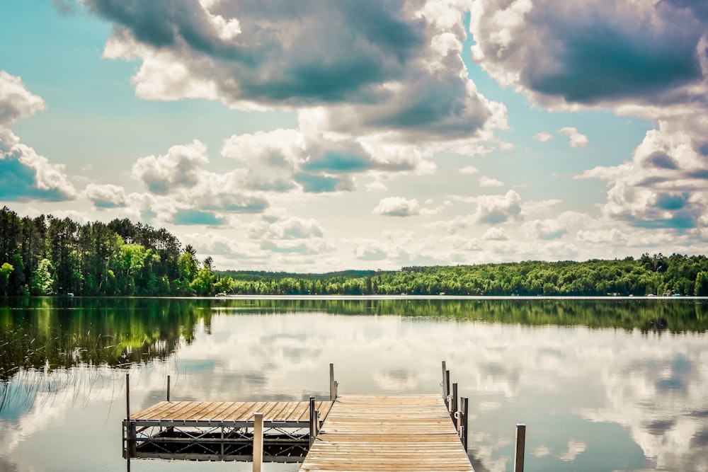 Fotografía de paisaje de Lake Dock