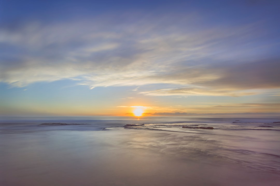 ocean during golden hour