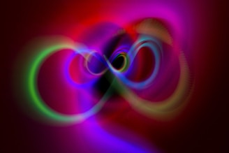 a computer generated image of a colorful swirl