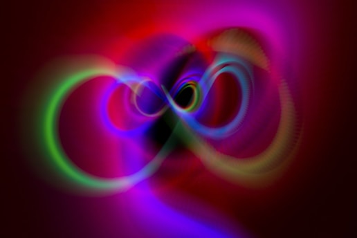 a computer generated image of a colorful swirl