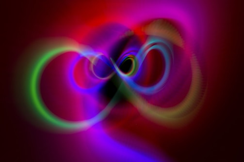 a computer generated image of a colorful swirl