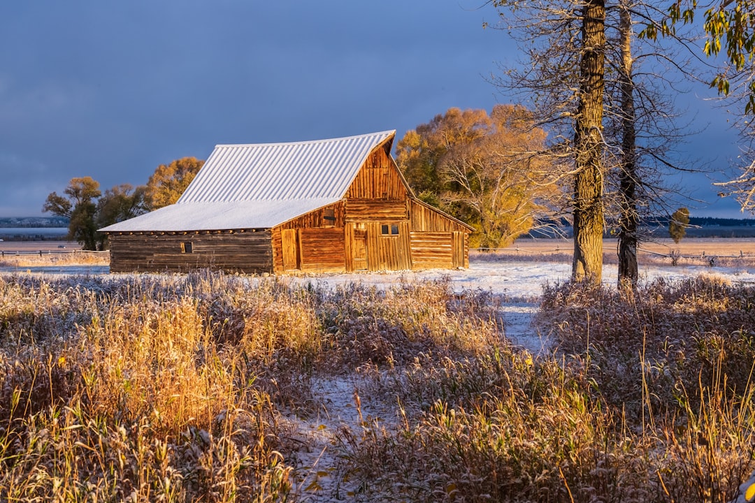 Log cabin photo spot Mormon Barn Grand Teton National Park