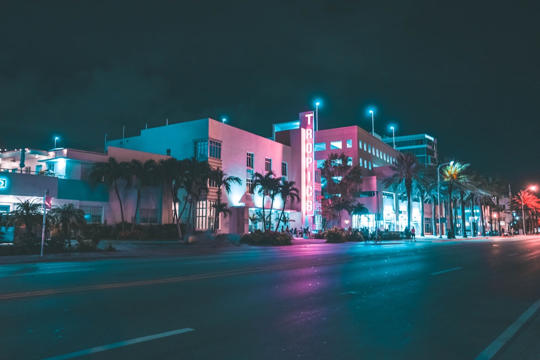 street during night - 1980 Miami
