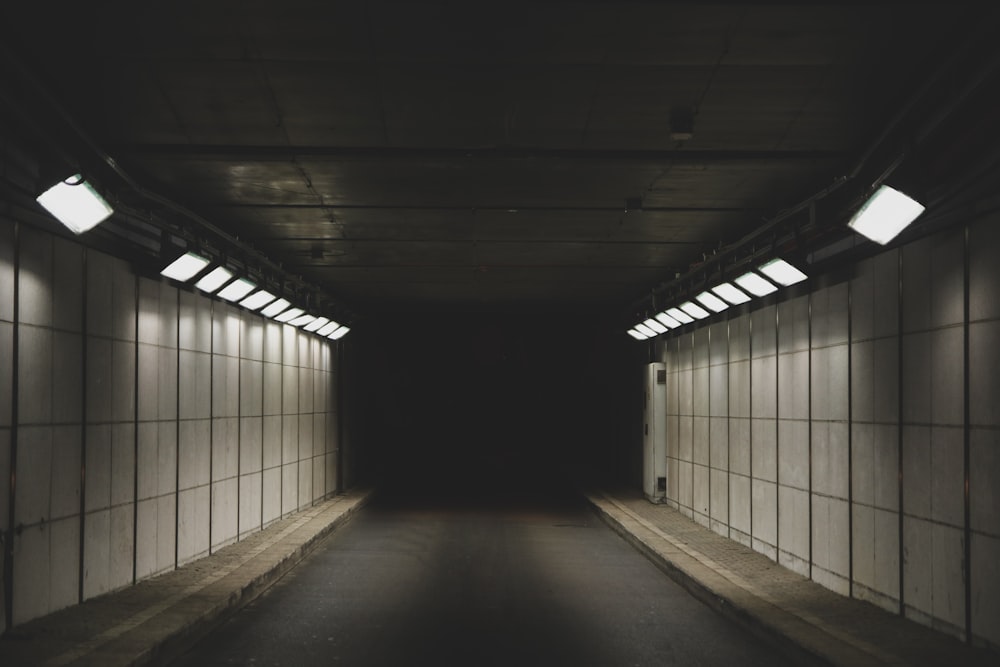 photo of gray tunnel