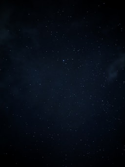 night sky with star