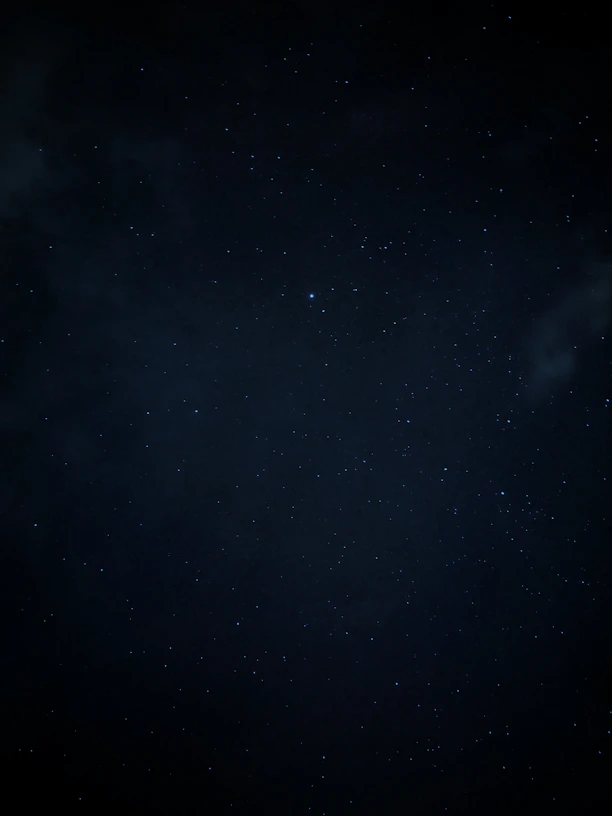 night sky with star