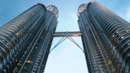 low angle photography of Petronas Twin Tower Kuala Lumpur, Malaysia