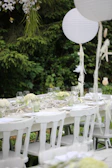 fine dining setting outdoor