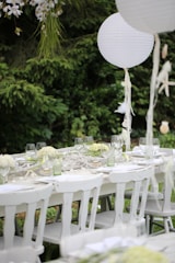 fine dining setting outdoor