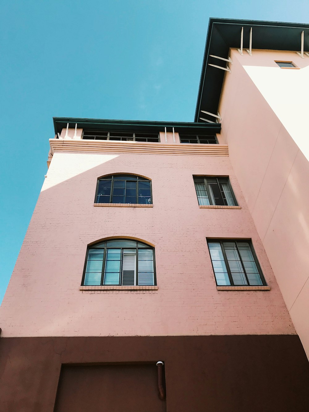 worm's eye view of multi-storey building