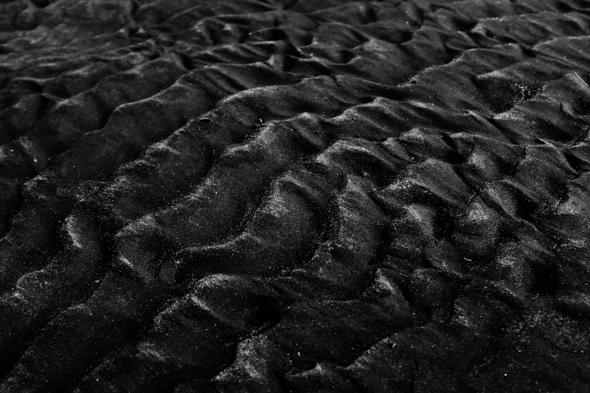 grayscale photography of sand