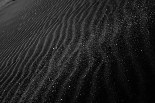 closeup photo of black sand