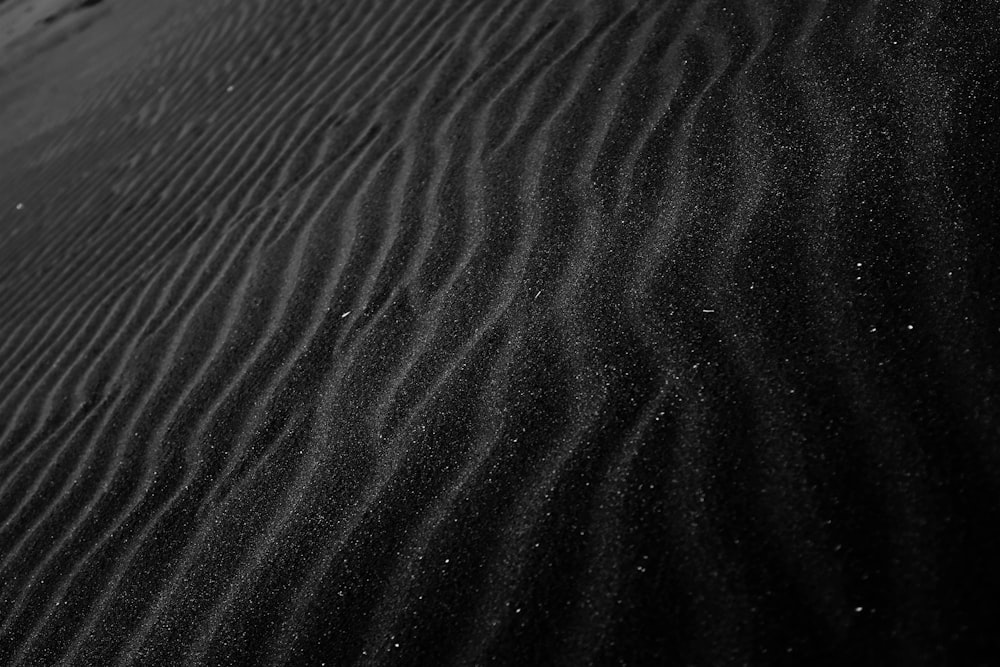 closeup photo of black sand