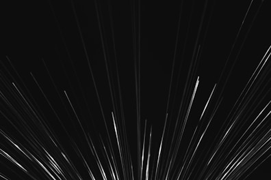 a black and white photo of a bunch of lines