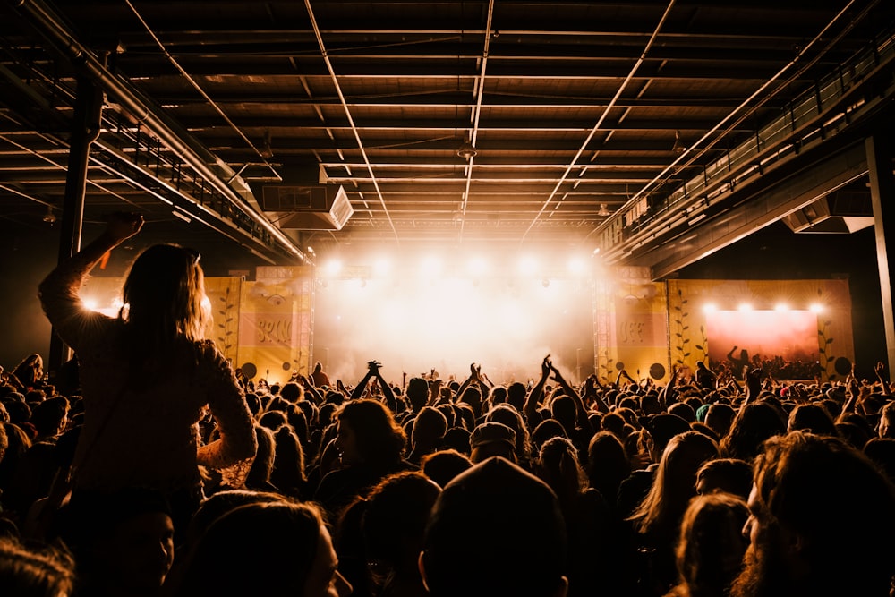 foto di un concerto illuminato