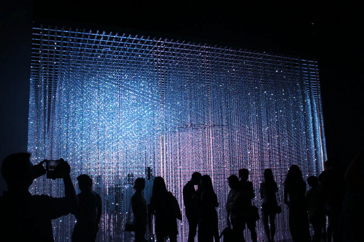 Light tunnels & a floating forest