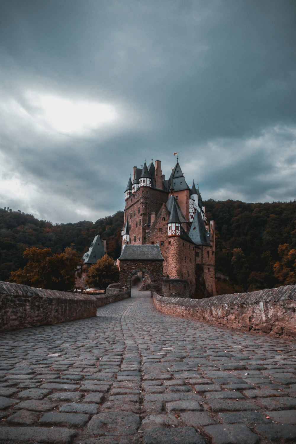 architectural photography of brown and gray castle