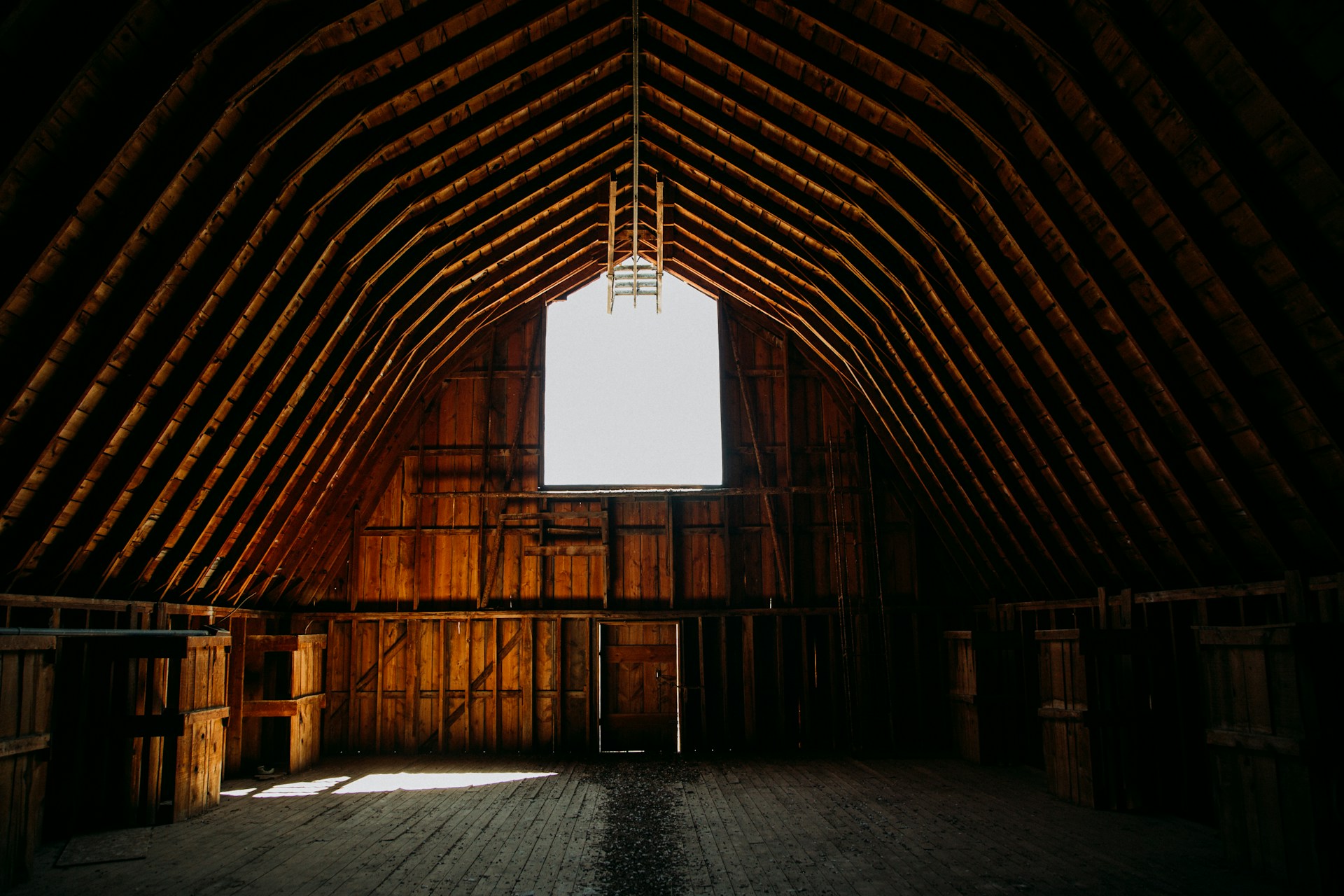brown wooden barn
