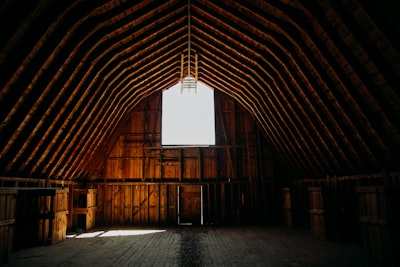 brown wooden barn