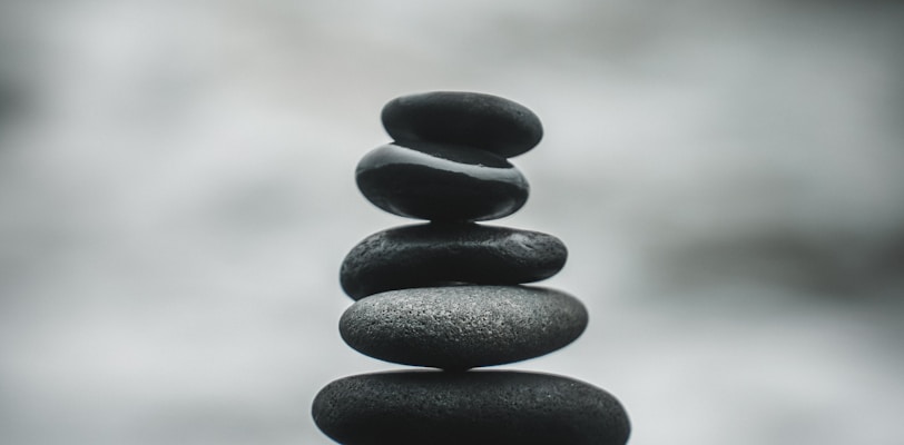 selective focus photography of pile of decorative stones