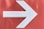 white arrow sign of wall