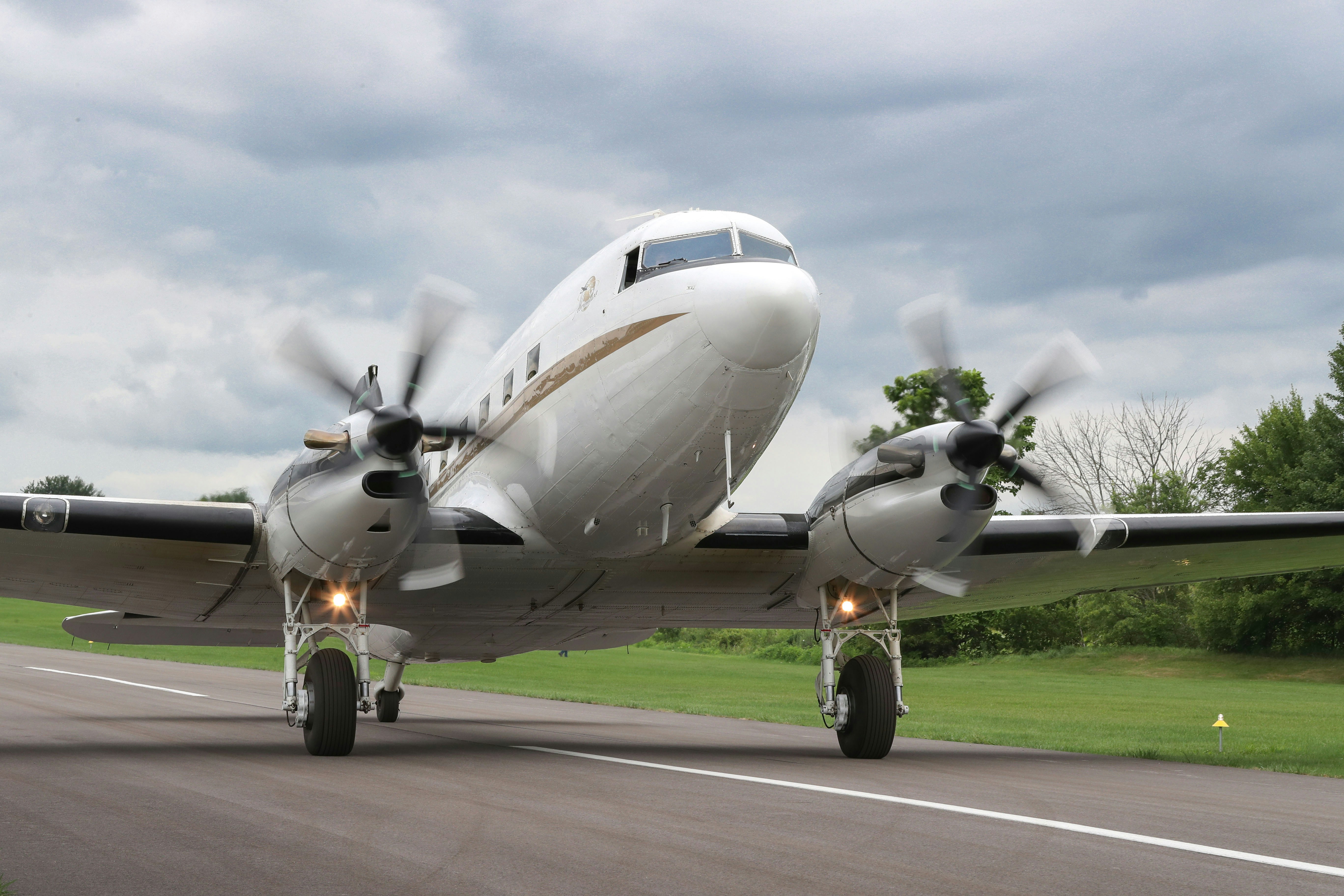 Maiden flight of a turbine prop upgrade on a DC-3.