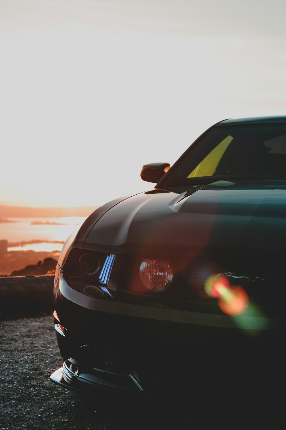 fotografía de enfoque de Ford Mustang
