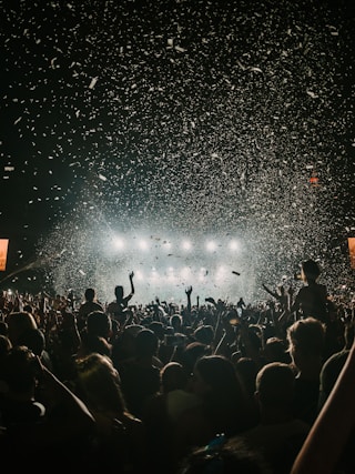 people gathering on concert field