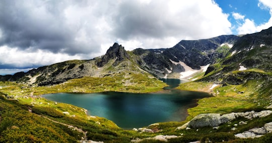 green and black mountain in Seven Rila Lakes Bulgaria