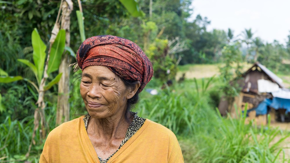 woman smiling