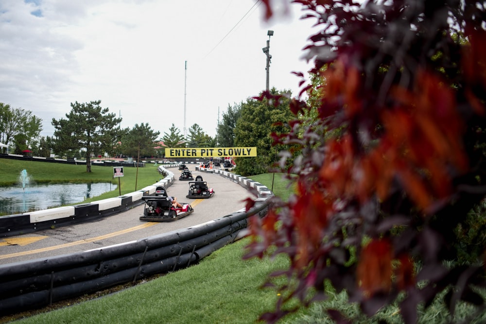 Go-Kart auf der Rennstrecke