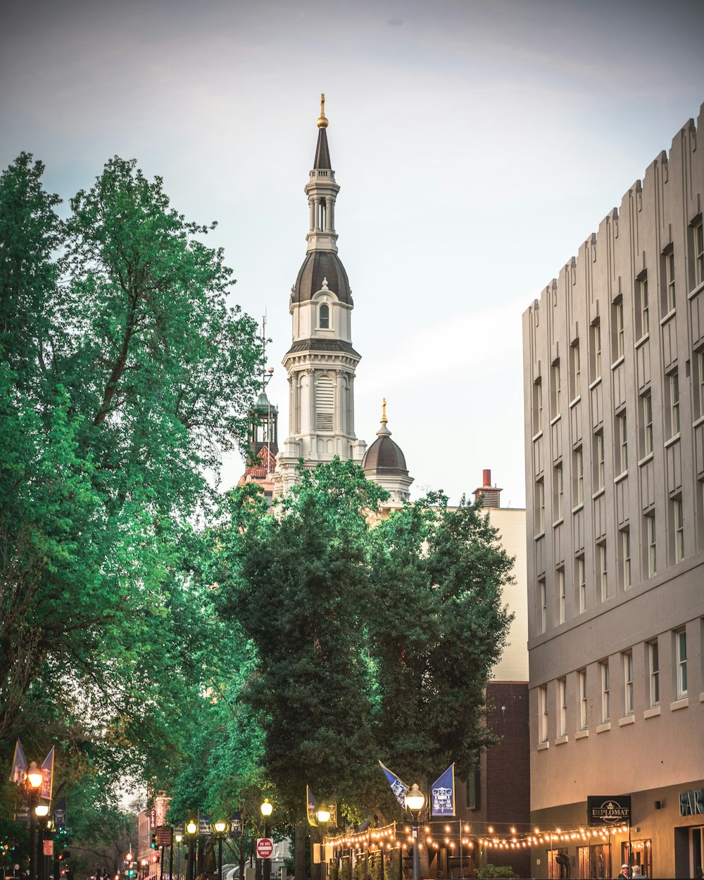 green trees near brown concrete building during daytime