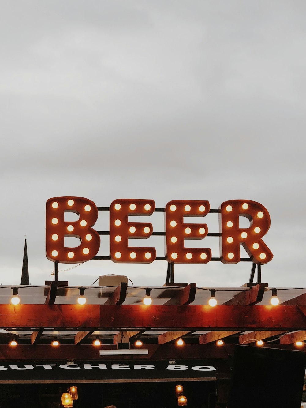 Letrero LED de cerveza