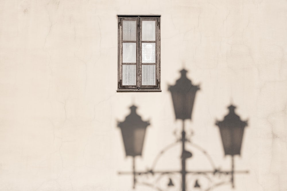 glass window on wall