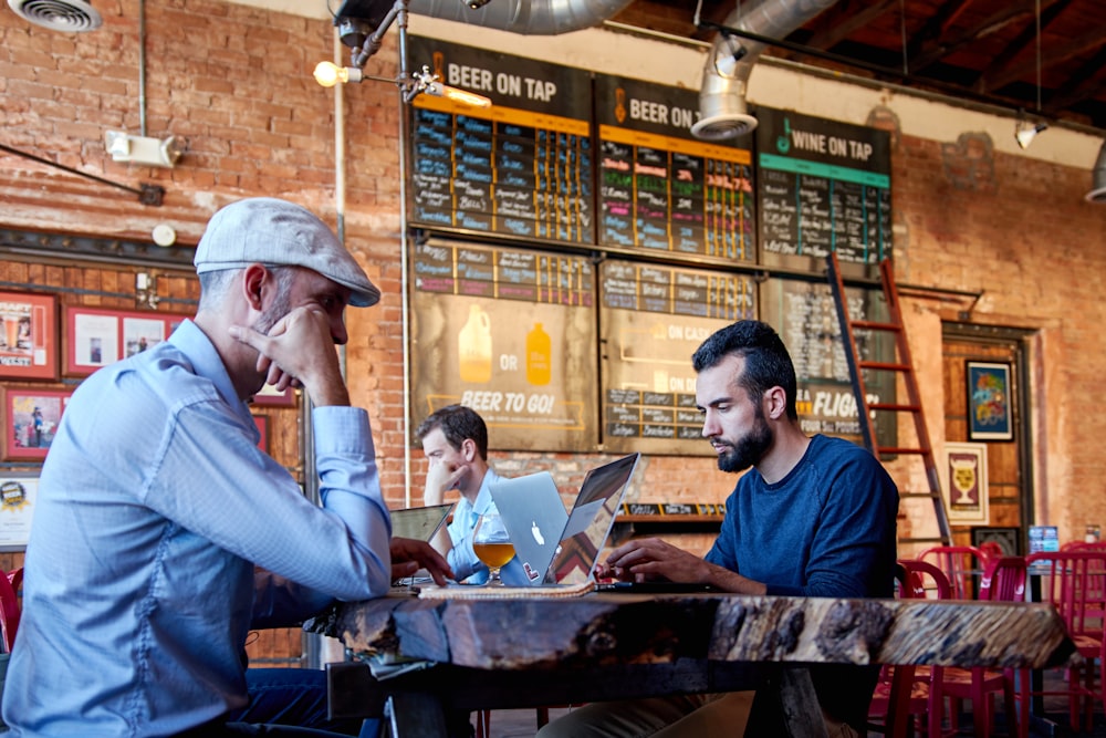 man reading menu list