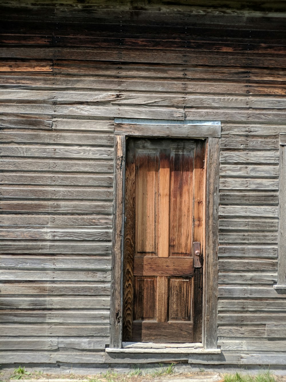 closed brown wooden door