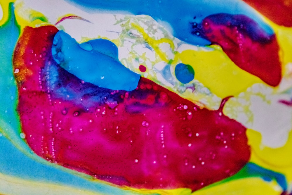 multicolored fluid abstract painting