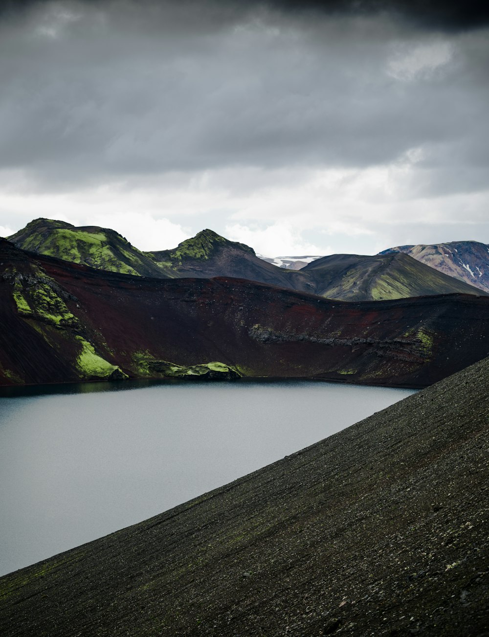 scenery of mountain hill