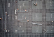 aerial photo of people in park at daytime