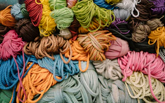 assorted-color shoe lace lot