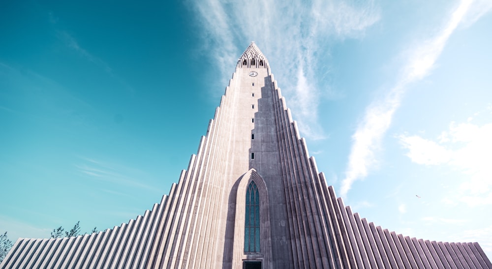 worms eye view of landmark structure