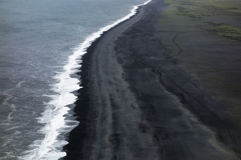 aerial view of beach